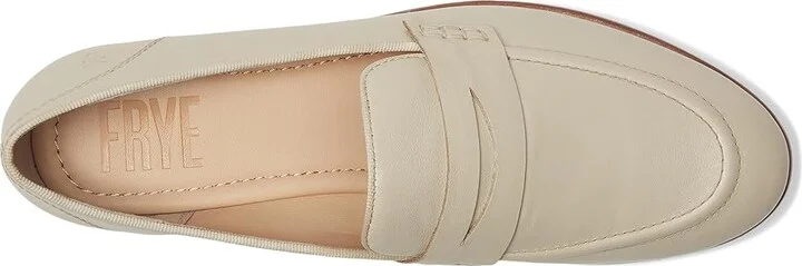Frye Faith Loafer Women's Shoes Ivory : 7 B - Medium, Leather - Image 2