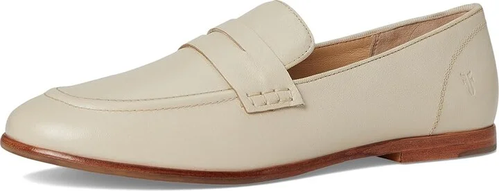 Frye Faith Loafer Women's Shoes Ivory : 7 B - Medium, Leather - Image 5