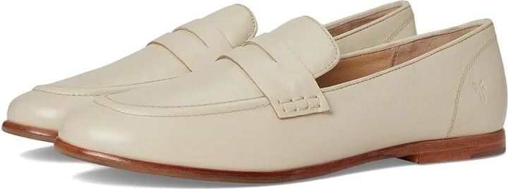 Frye Faith Loafer Women's Shoes Ivory : 7 B - Medium, Leather