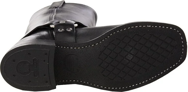 Frye Harness 12R Cowboy Boots Black : 10 D - Medium, Leather/Suede - Image 4