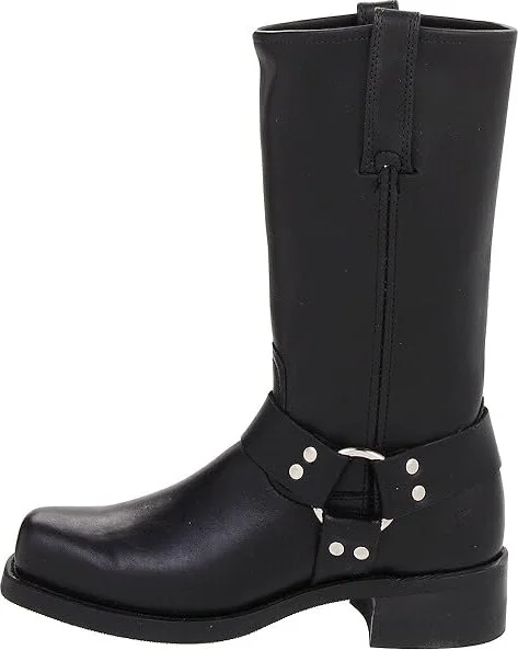 Frye Harness 12R Cowboy Boots Black : 10 D - Medium, Leather/Suede - Image 7