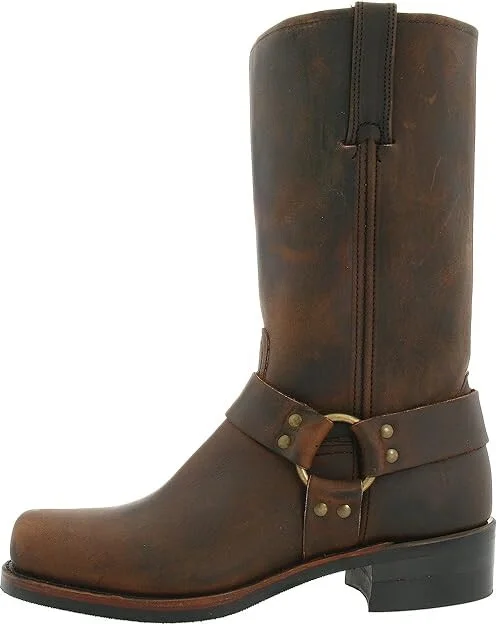 Frye Harness 12R Men's Pull-on Boots Gaucho : 9 D - Medium, Leather/Suede - Image 7