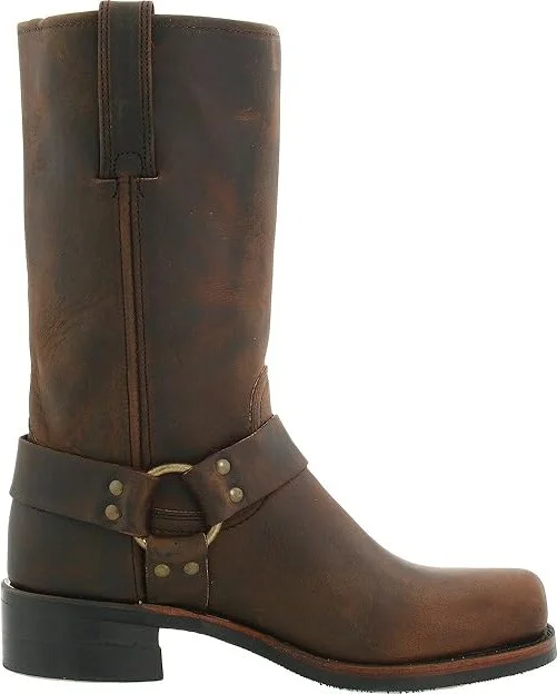 Frye Harness 12R Men's Pull-on Boots Gaucho : 9 D - Medium, Leather/Suede - Image 8