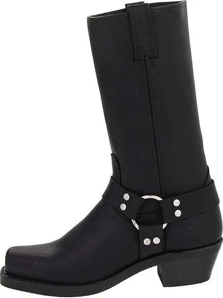 Frye Harness 12R Women's Pull-on Boots Black : 6 B - Medium, Leather - Image 7