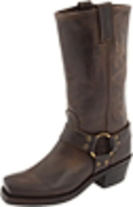 Frye Harness 12R Women's Pull-on Boots Black : 6 B - Medium, Leather - Image 9