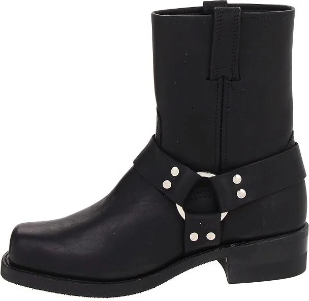 Frye Harness 8R Cowboy Boots Black : 10 D - Medium, Leather/Suede - Image 7
