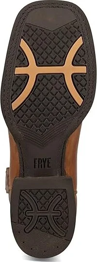 Frye Hauser Logo Stitch Cowboy Boots Tan/Tobacco : 10 D - Medium, Rubber - Image 3