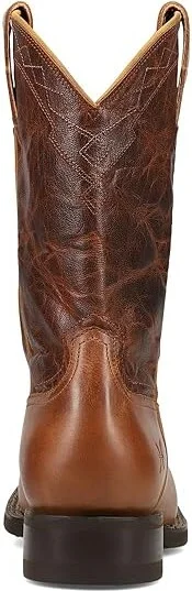 Frye Hauser Logo Stitch Cowboy Boots Tan/Tobacco : 10 D - Medium, Rubber - Image 4