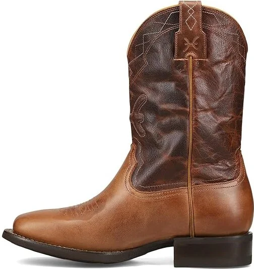 Frye Hauser Logo Stitch Cowboy Boots Tan/Tobacco : 10 D - Medium, Rubber - Image 6