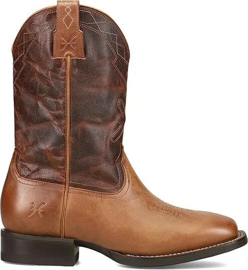 Frye Hauser Logo Stitch Cowboy Boots Tan/Tobacco : 10 D - Medium, Rubber - Image 7