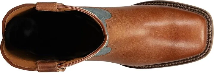 Frye Hauser Roper Cowboy Boots Tan/Faded Denim : 10 D - Medium, Leather - Image 2