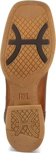 Frye Hauser Roper Cowboy Boots Tan/Faded Denim : 10 D - Medium, Leather - Image 3