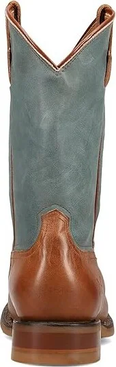 Frye Hauser Roper Cowboy Boots Tan/Faded Denim : 10 D - Medium, Leather - Image 4