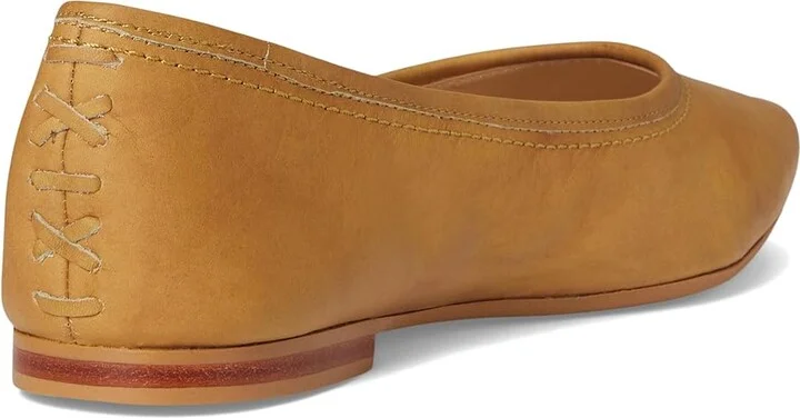 Frye Heather Ballet Women's Flat Shoes Banana : 6.5 B - Medium, Leather/Rubber - Image 4