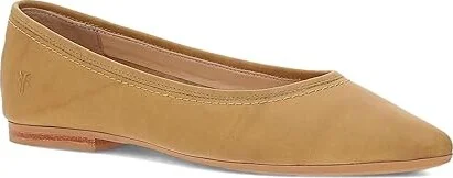 Frye Heather Ballet Women's Flat Shoes Banana : 6.5 B - Medium, Leather/Rubber - Image 5