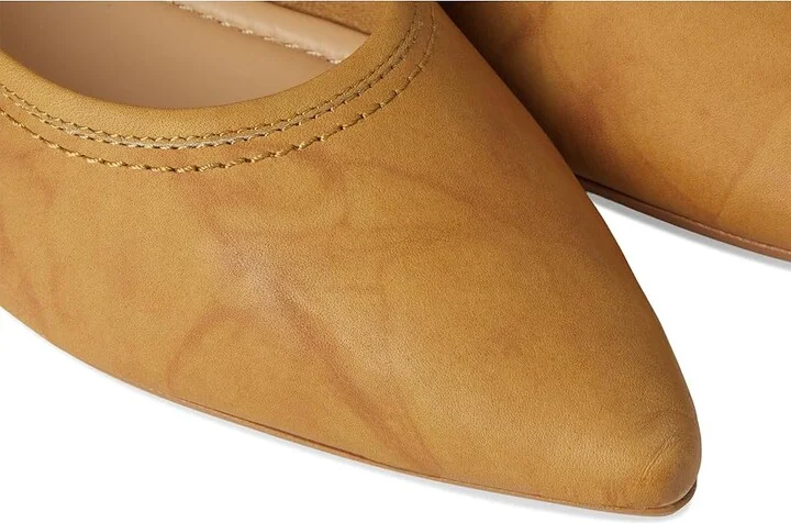 Frye Heather Ballet Women's Flat Shoes Banana : 6.5 B - Medium, Leather/Rubber - Image 7