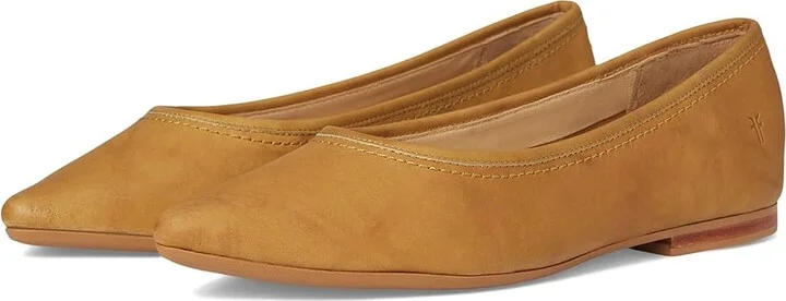 Frye Heather Ballet Women's Flat Shoes Banana : 6.5 B - Medium, Leather/Rubber