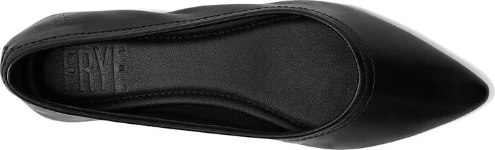 Frye Heather Ballet Women's Flat Shoes Black : 6 B - Medium, Leather/Rubber - Image 2