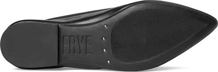 Frye Heather Ballet Women's Flat Shoes Black : 6 B - Medium, Leather/Rubber - Image 3