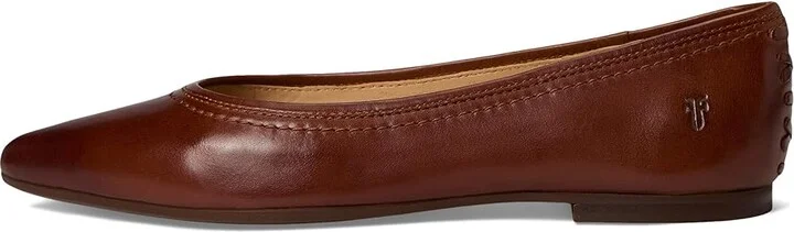 Frye Heather Ballet Women's Flat Shoes Cinnamon : 7.5 B - Medium, Leather/Rubber - Image 6