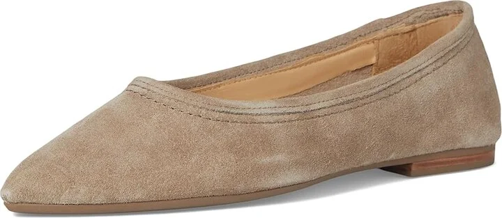 Frye Heather Ballet Women's Flat Shoes Taupe : 7.5 B - Medium, Leather/Rubber - Image 5