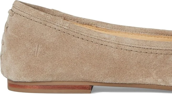 Frye Heather Ballet Women's Flat Shoes Taupe : 7.5 B - Medium, Leather/Rubber - Image 7
