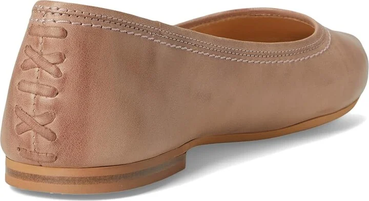 Frye Heather Ballet Women's Flat Shoes Woodrose : 11 B - Medium, Leather/Rubber/Suede - Image 4