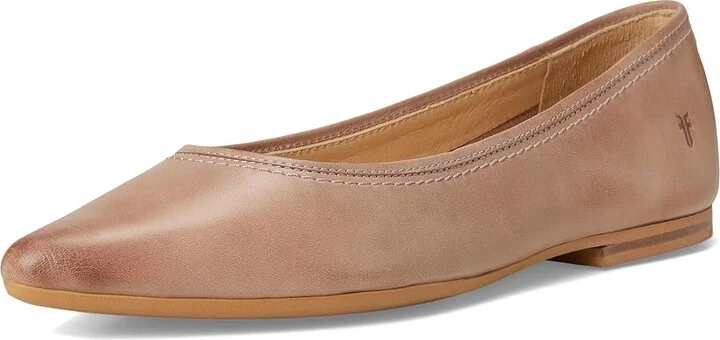 Frye Heather Ballet Women's Flat Shoes Woodrose : 11 B - Medium, Leather/Rubber/Suede - Image 5