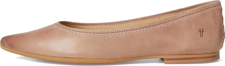 Frye Heather Ballet Women's Flat Shoes Woodrose : 11 B - Medium, Leather/Rubber/Suede - Image 6
