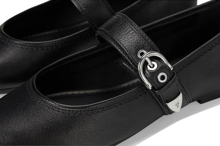 Frye Heather Bucckle Mary Jane Women's Shoes Black : 8.5 B - Medium, Leather - Image 7