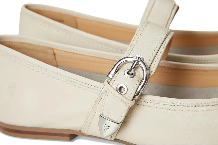 Frye Heather Bucckle Mary Jane Women's Shoes Ivory : 11 B - Medium, Leather - Image 7