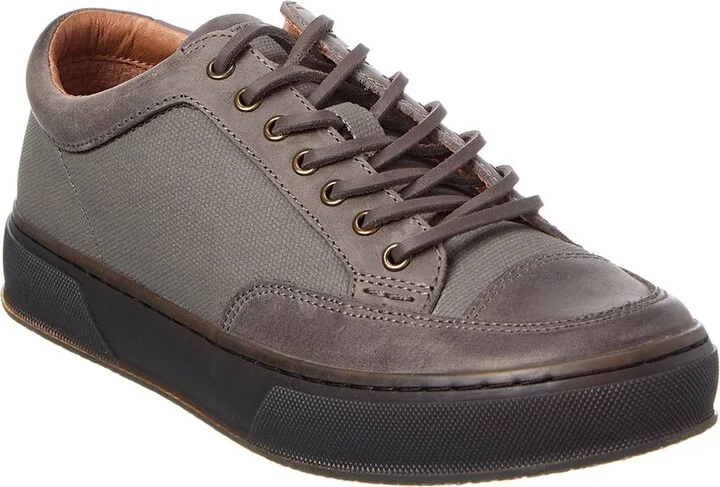 Frye Hoyt Low Lace Canvas & Leather Sneaker