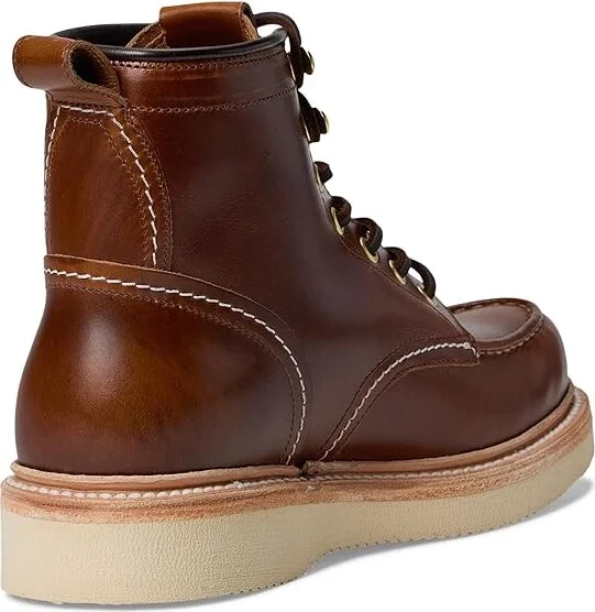 Frye Hudson Workboot Wedge Men's Lace-up Boots Saddle : 11 D - Medium, Leather/Suede - Image 4