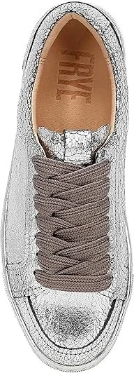 Frye Ivy Court Low Lace Women's Shoes Silver Mirror : 9.5 B - Medium, Leather - Image 2
