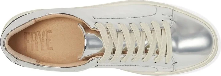 Frye Ivy Low Lace Women's Lace up casual Shoes Silver : 8 B - Medium, Leather - Image 2