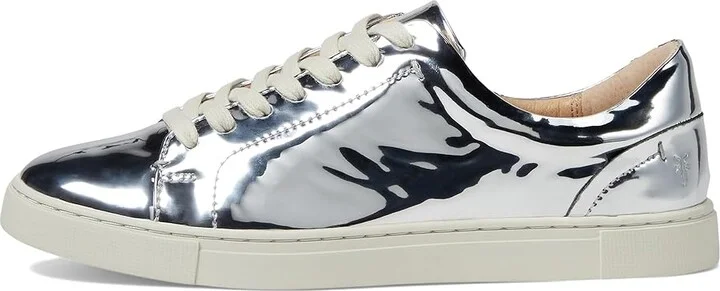 Frye Ivy Low Lace Women's Lace up casual Shoes Silver : 8 B - Medium, Leather - Image 6
