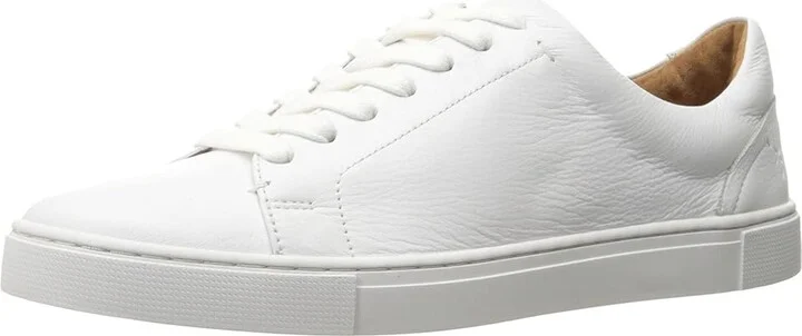 Frye Ivy Low Lace Women's Lace up casual Shoes White Tumbled Bovine : 5.5 B - Medium, Leather - Image 2