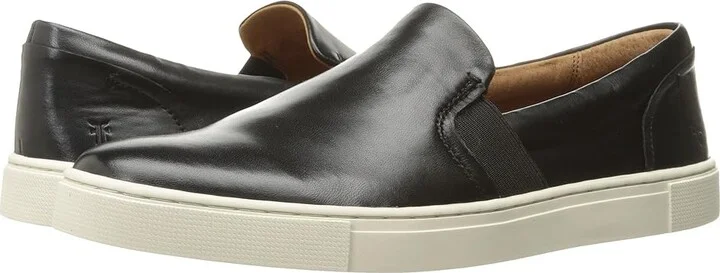 Frye Ivy Slip On Women's Slip on Shoes Black Soft Nappa Lamb : 5.5 B - Medium