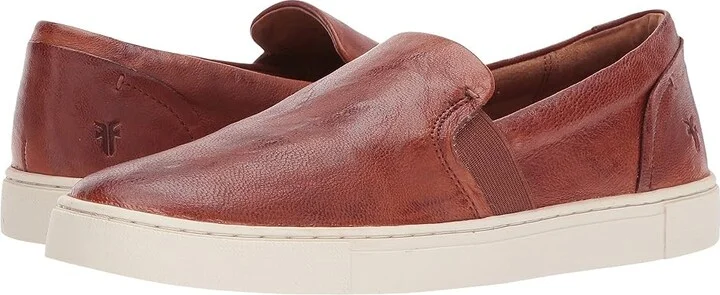 Frye Ivy Slip On Women's Slip on Shoes Cognac Antique Soft Vintage : 9 B - Medium
