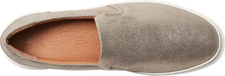 Frye Ivy Slip On Women's Slip on Shoes Pewter : 5.5 B - Medium, Leather - Image 2
