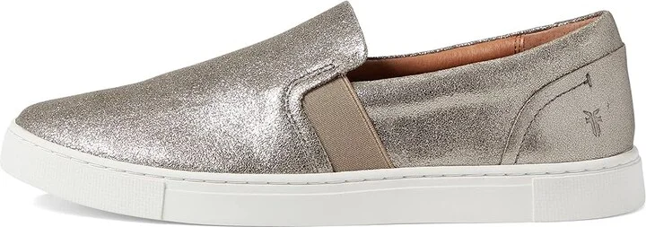 Frye Ivy Slip On Women's Slip on Shoes Pewter : 5.5 B - Medium, Leather - Image 6