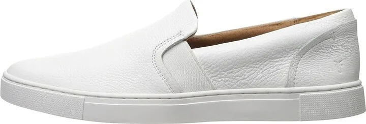 Frye Ivy Slip On Women's Slip on Shoes White Tumbled Bovine : 5.5 B - Medium, Leather - Image 7