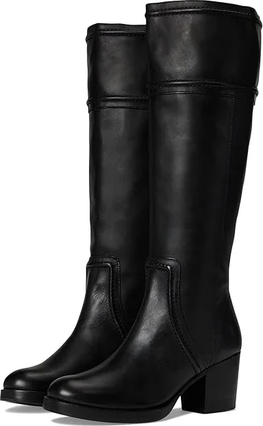 Frye Jean Tall Pull On Women's Boots Black : 10 B - Medium, Leather
