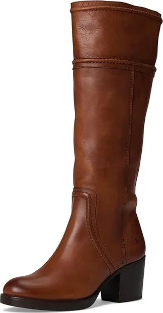 Frye Jean Tall Pull-On Women's Boots Caramel : 6.5 B - Medium, Leather/Rubber - Image 5