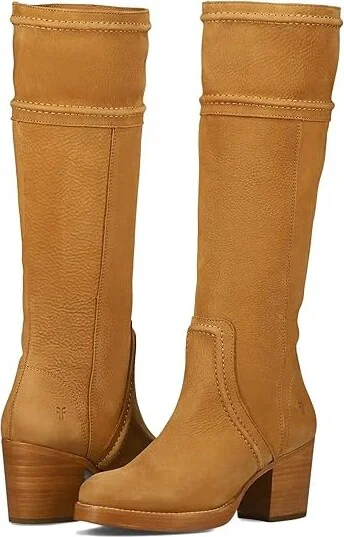 Frye Jean Tall Pull-On Women's Boots Cedar : 10 B - Medium, Leather/Rubber