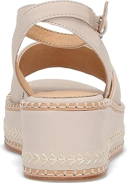 Frye Joy Ankle Strap Women's Sandals Ivory : 9 B - Medium, Leather - Image 4
