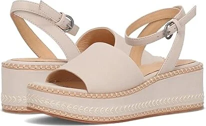 Frye Joy Ankle Strap Women's Sandals Ivory : 9 B - Medium, Leather