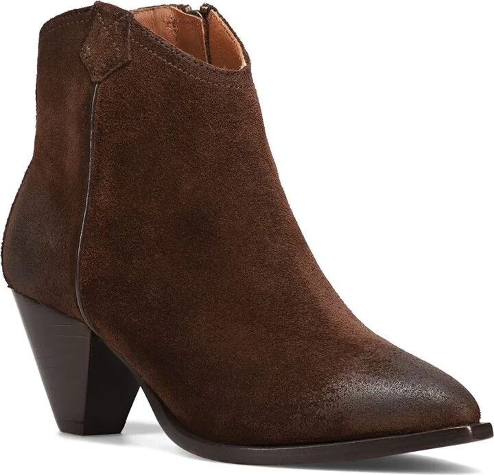 Frye June Suede Western Bootie