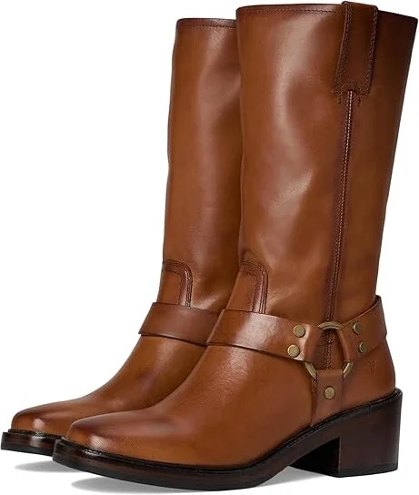 Frye Kate Harness Women's Boots Bark : 9.5 B - Medium, Leather