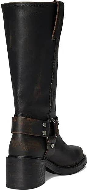 Frye Kate Harness Women's Boots Distressed Black : 8 B - Medium, Leather - Image 4